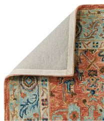 Single Border Terracotta Wool Tufted Rug | L.L.Bean sale