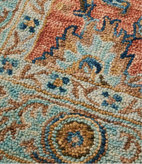 Single Border Terracotta Wool Tufted Rug | L.L.Bean sale