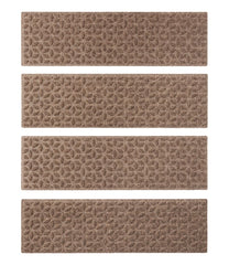 Heavyweight Waterhog Mat, Stair Treads, Set of Four, Blooming Circles | L.L.Bean for sale