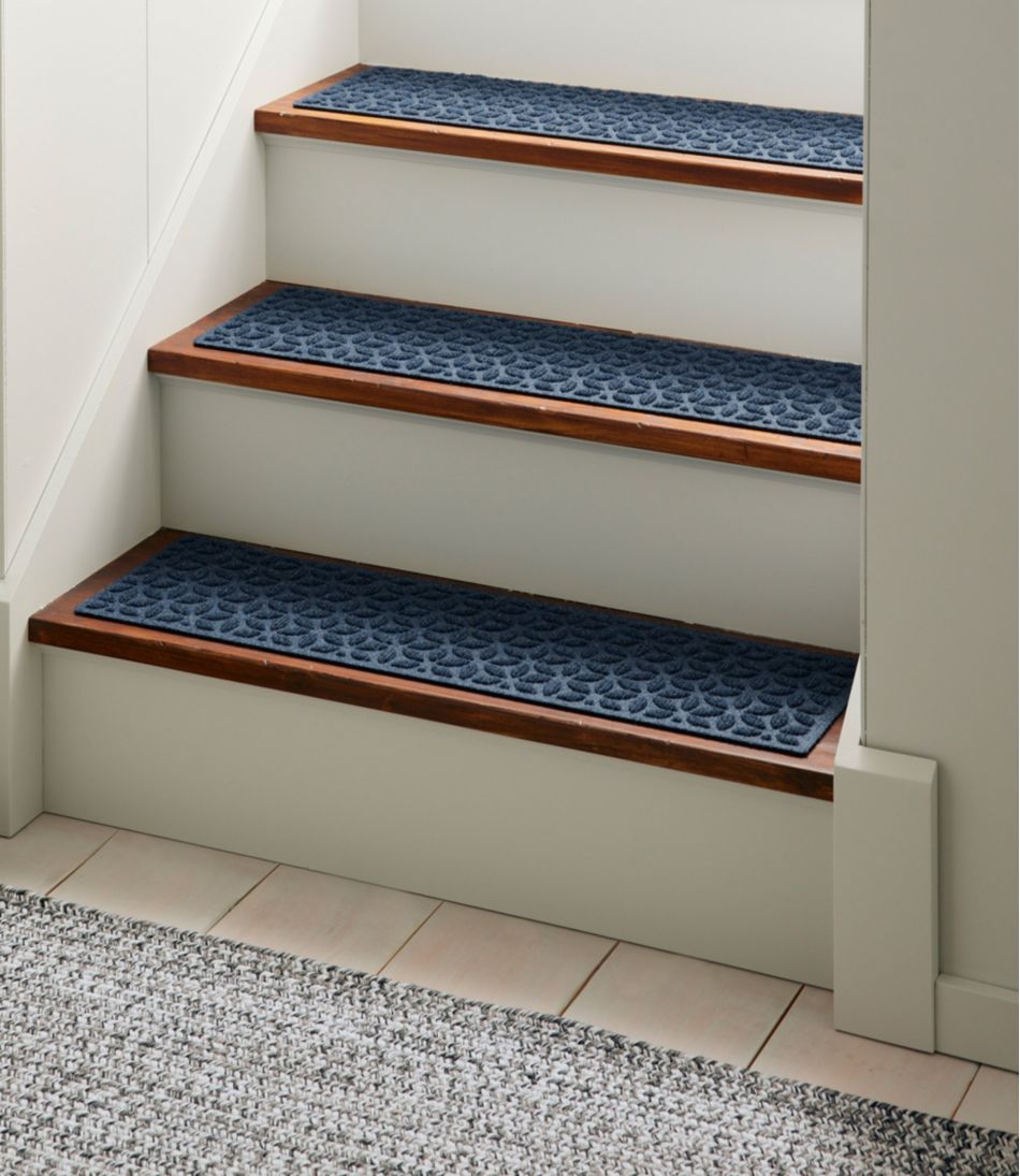 Heavyweight Waterhog Mat, Stair Treads, Set of Four, Blooming Circles | L.L.Bean for sale