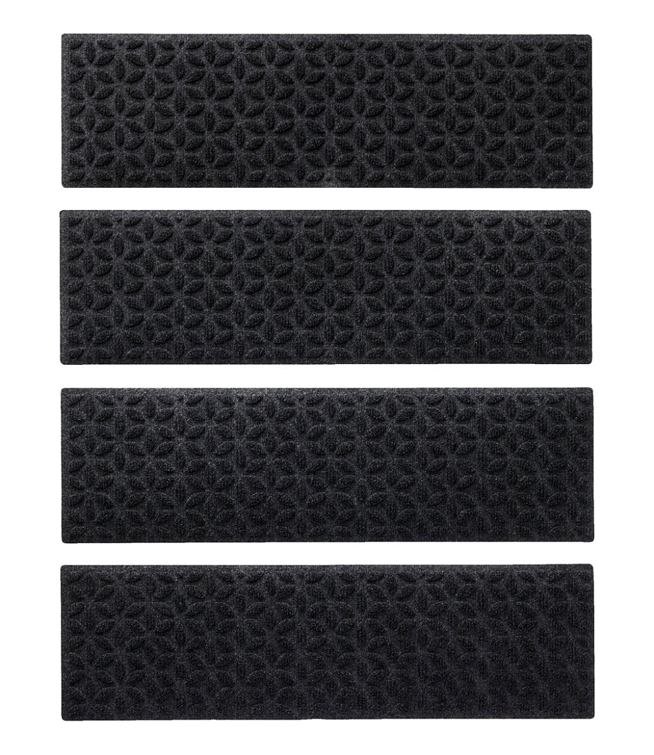 Heavyweight Waterhog Mat, Stair Treads, Set of Four, Blooming Circles | L.L.Bean for sale