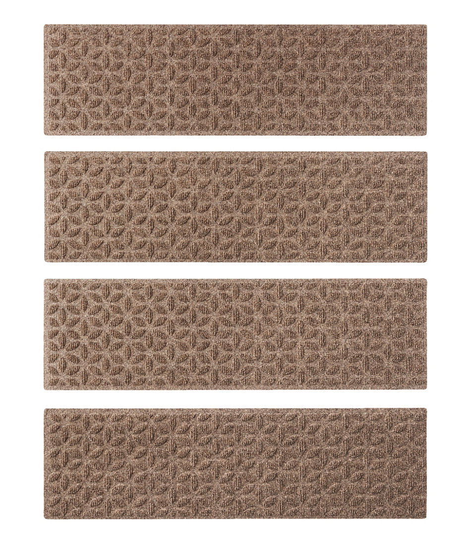 Heavyweight Waterhog Mat, Stair Treads, Set of Four, Blooming Circles | L.L.Bean for sale