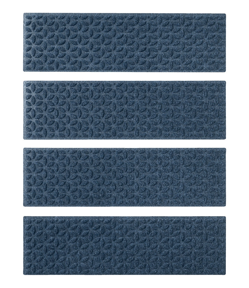 Heavyweight Waterhog Mat, Stair Treads, Set of Four, Blooming Circles | L.L.Bean for sale