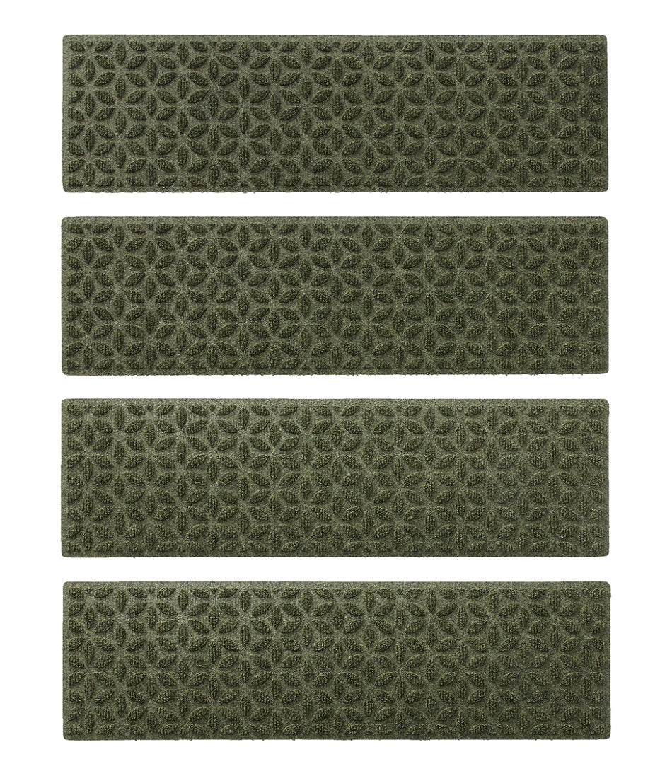 Heavyweight Waterhog Mat, Stair Treads, Set of Four, Blooming Circles | L.L.Bean for sale