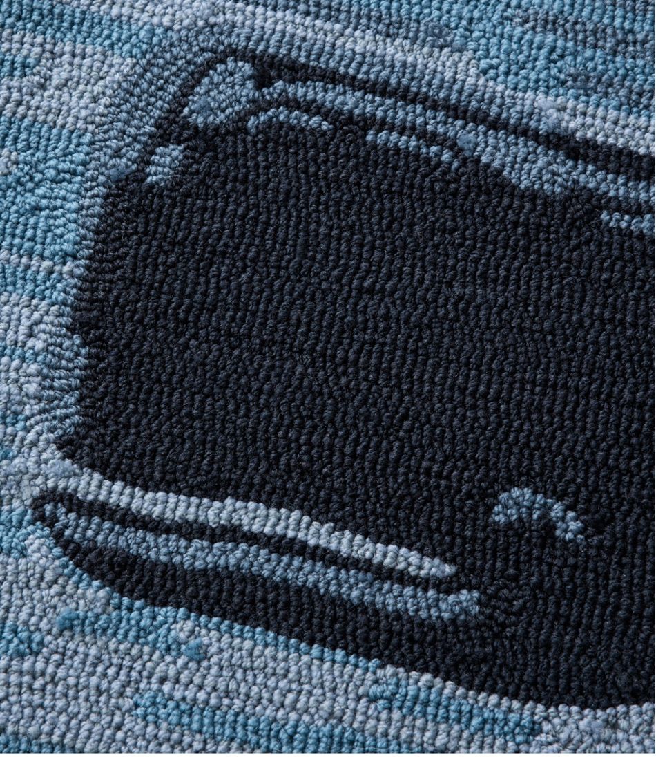 Indoor/Outdoor Vacationland Rug, Coastal Whale | L.L.Bean on sale