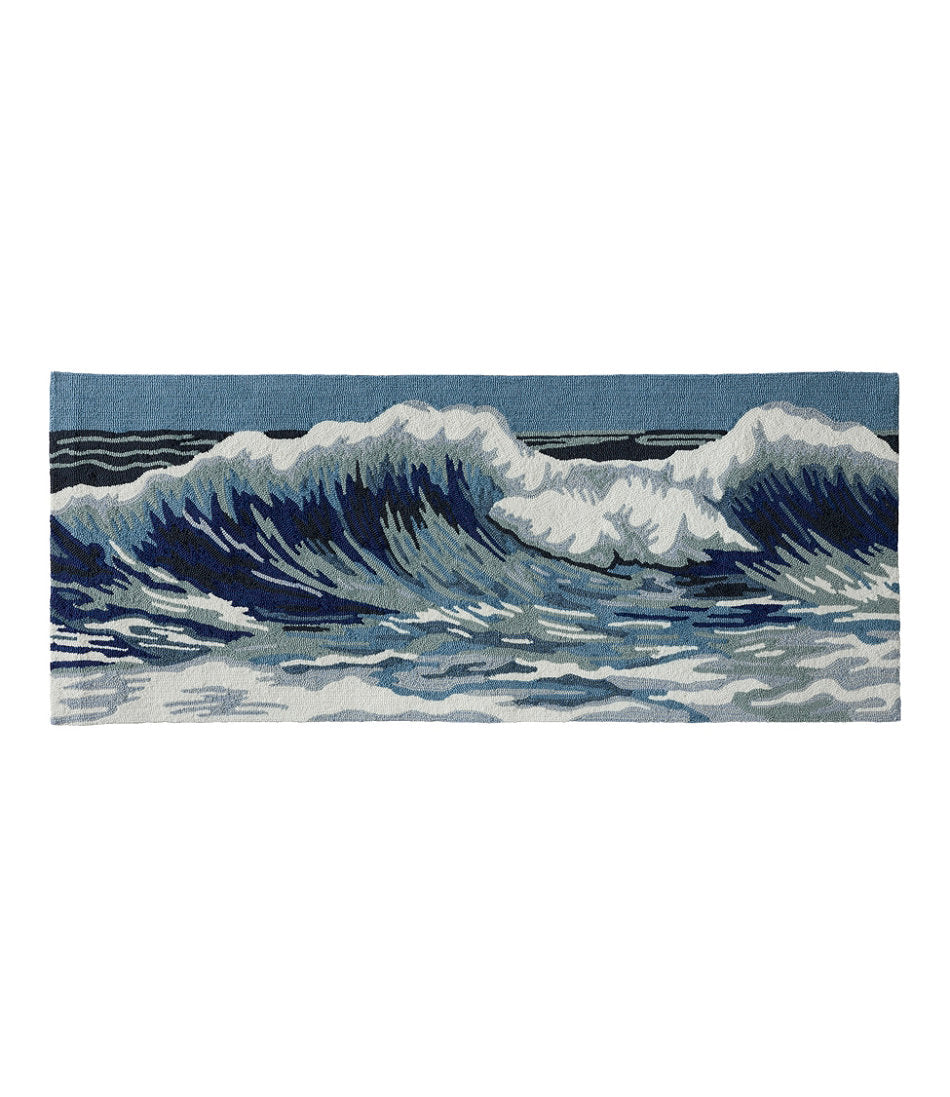 Indoor/Outdoor Vacationland Runner, Ocean Waves | L.L.Bean discount