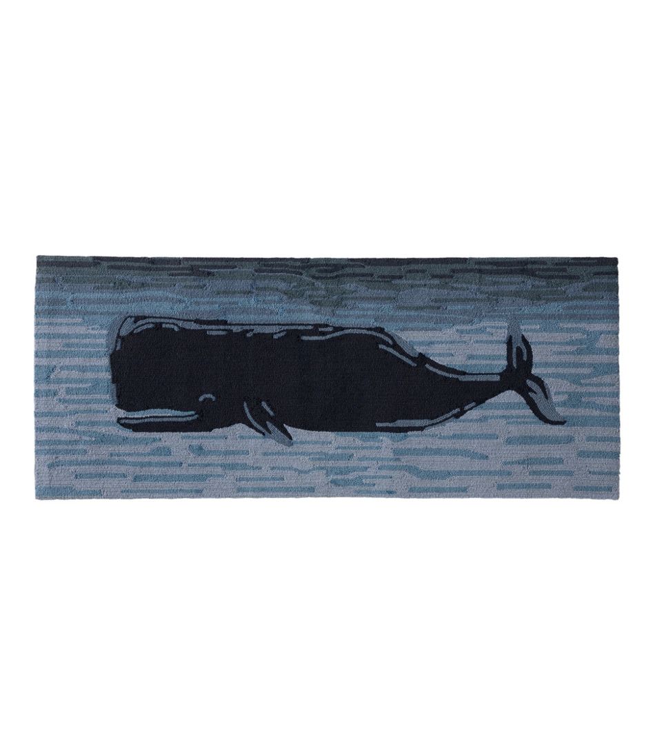 Indoor/Outdoor Vacationland Runner, Coastal Whale | L.L.Bean outlet