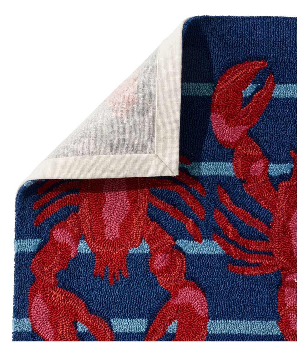 Indoor/Outdoor Vacationland Rug, Lobsters | L.L.Bean online