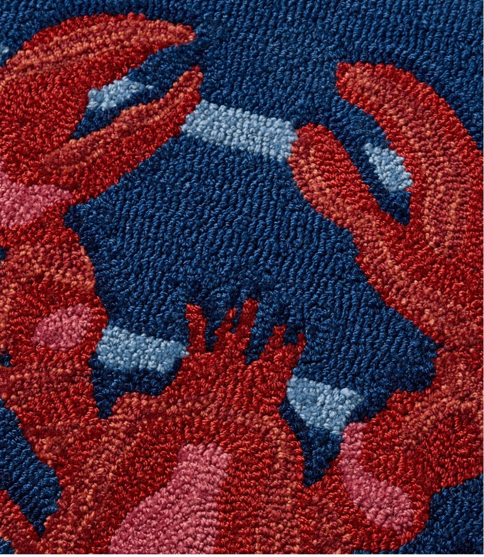 Indoor/Outdoor Vacationland Rug, Lobsters | L.L.Bean online