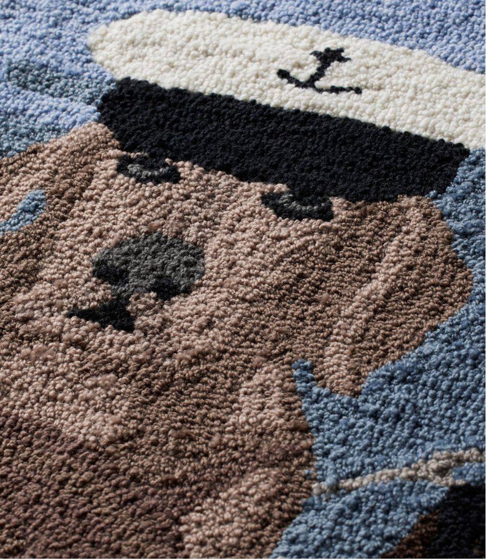 Indoor/Outdoor Vacationland Rug, Seaside Dogs | L.L.Bean on sale