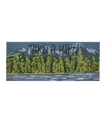 Indoor/Outdoor Vacationland Runner, Lakeside Mountain Scene | L.L.Bean outlet