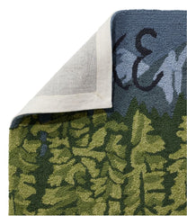 Indoor/Outdoor Vacationland Runner, Lakeside Mountain Scene | L.L.Bean outlet