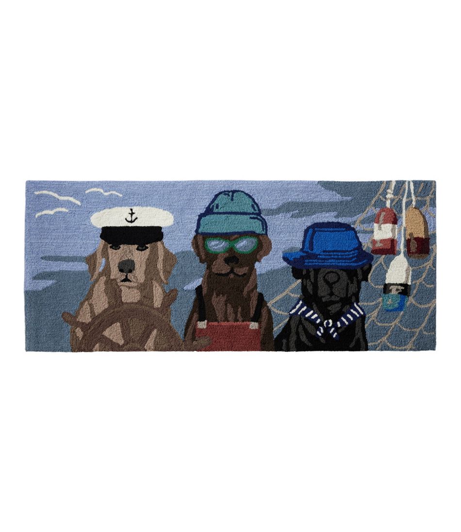 Indoor/Outdoor Vacationland Runner, Seaside Dogs | L.L.Bean for sale