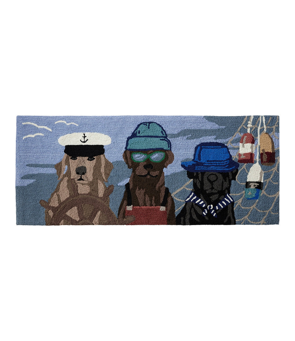 Indoor/Outdoor Vacationland Runner, Seaside Dogs | L.L.Bean for sale