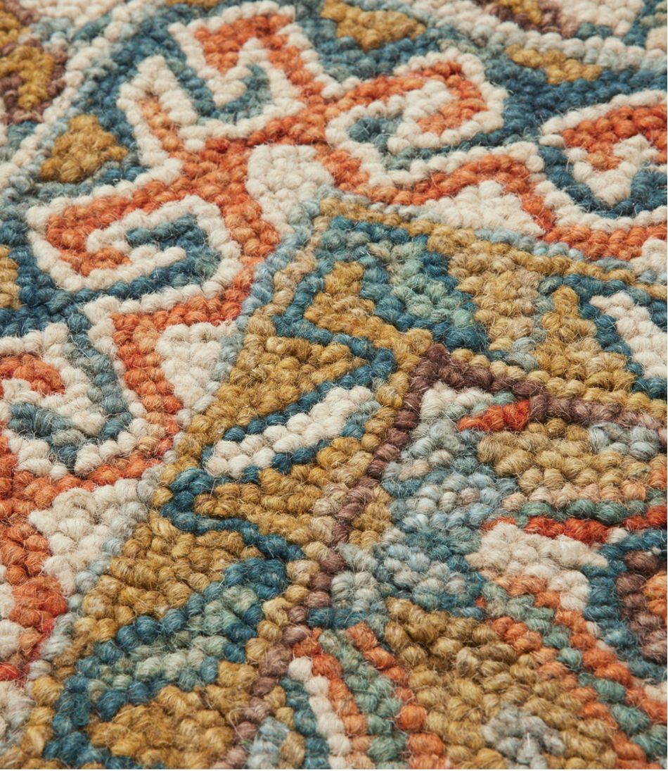 Bordered Medallion Wool Tufted Rug | L.L.Bean outlet
