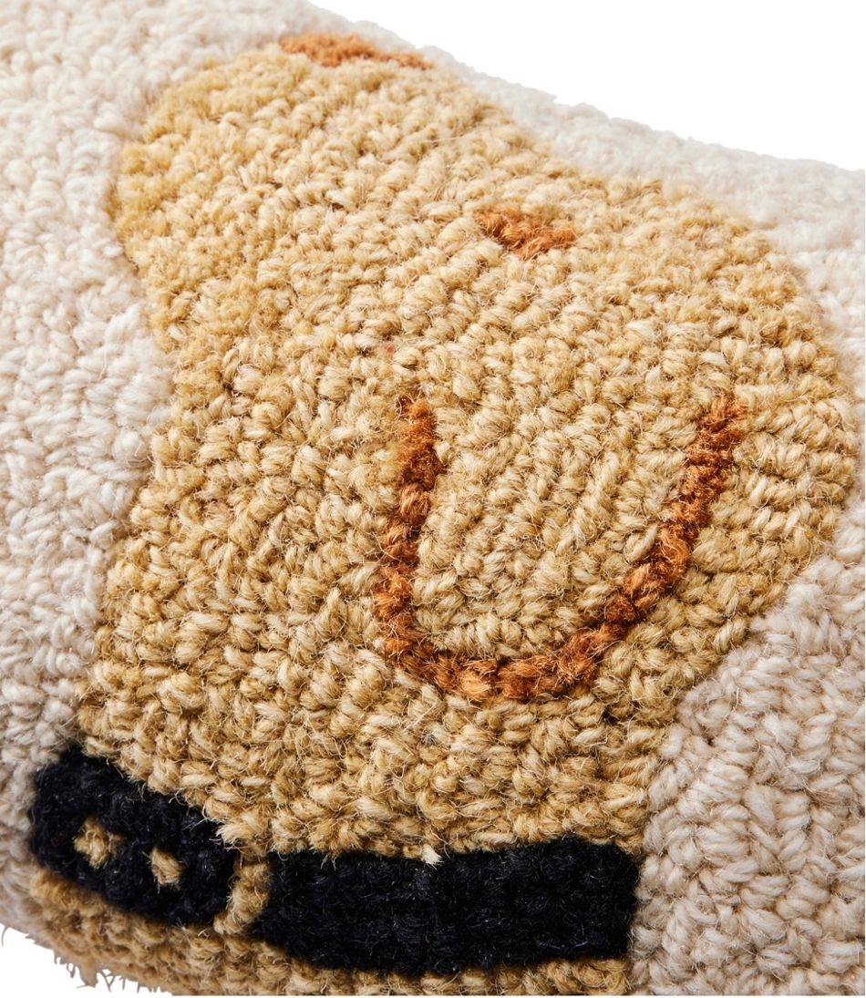 Wool Hooked Throw Pillow, Yellow Labrador, 8" x 12" | L.L.Bean sale