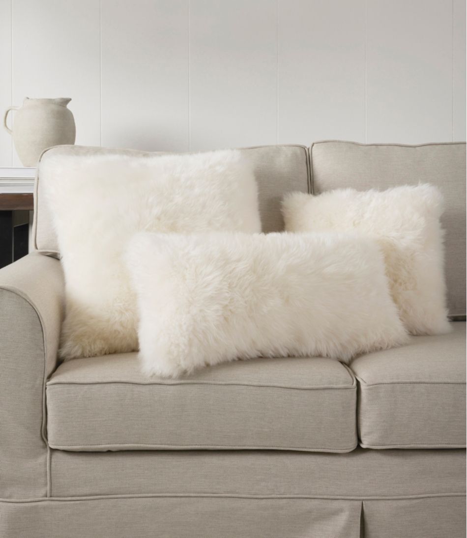 Sheepskin Throw Pillow, 14" x 14" | L.L.Bean for sale