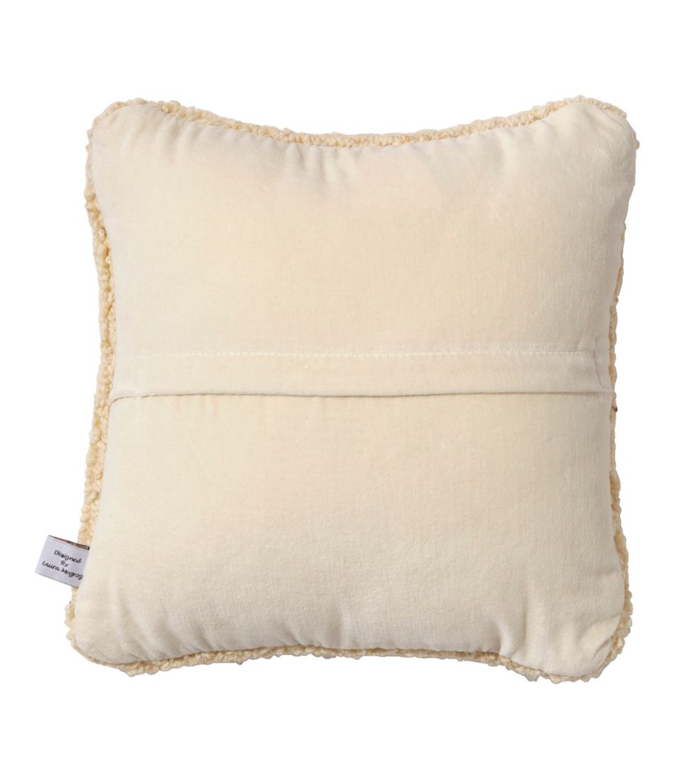 Wool Hooked Throw Pillow, Black Dog, 14" x 14" | L.L.Bean near me