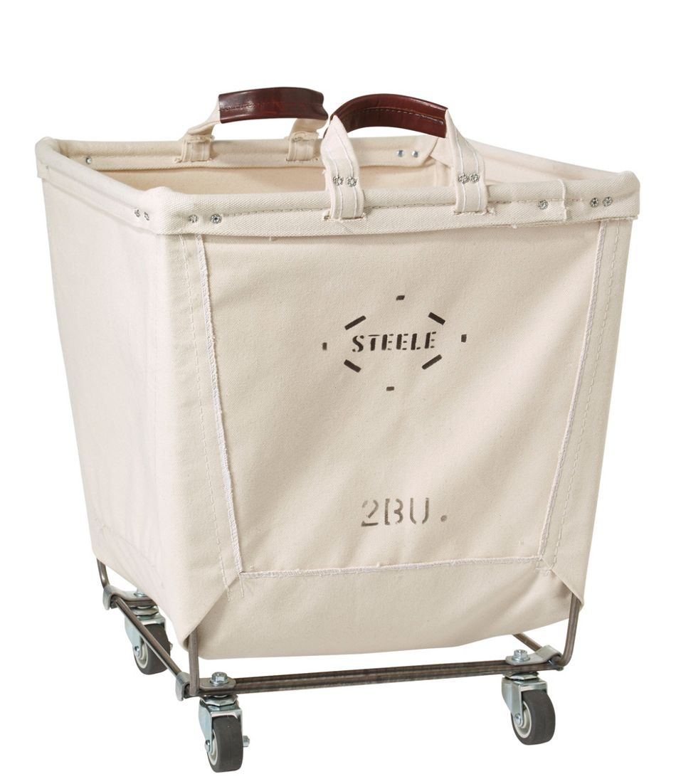 Steele Two Bushel Small Carry Basket with Casters | L.L.Bean online