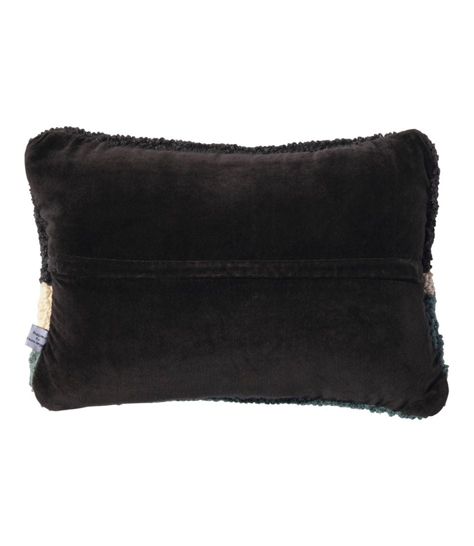 Wool Hooked Throw Pillow, Winter Woods, 12" x 18" | L.L.Bean sale