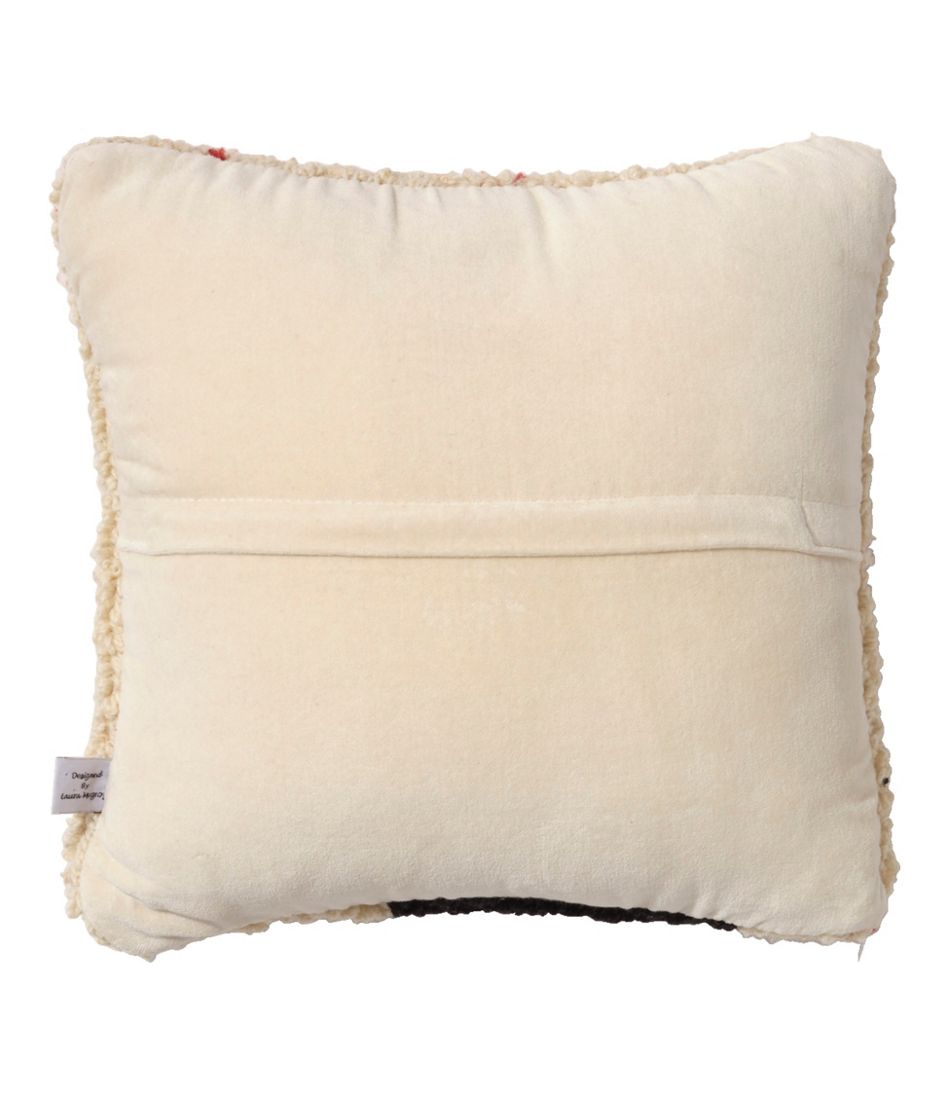 Wool Hooked Throw Pillow, Snowflake Black Lab, 14" x 14" | L.L.Bean on sale