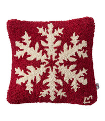 Wool Hooked Throw Pillow, Snowflake, 14" x 14" | L.L.Bean near me