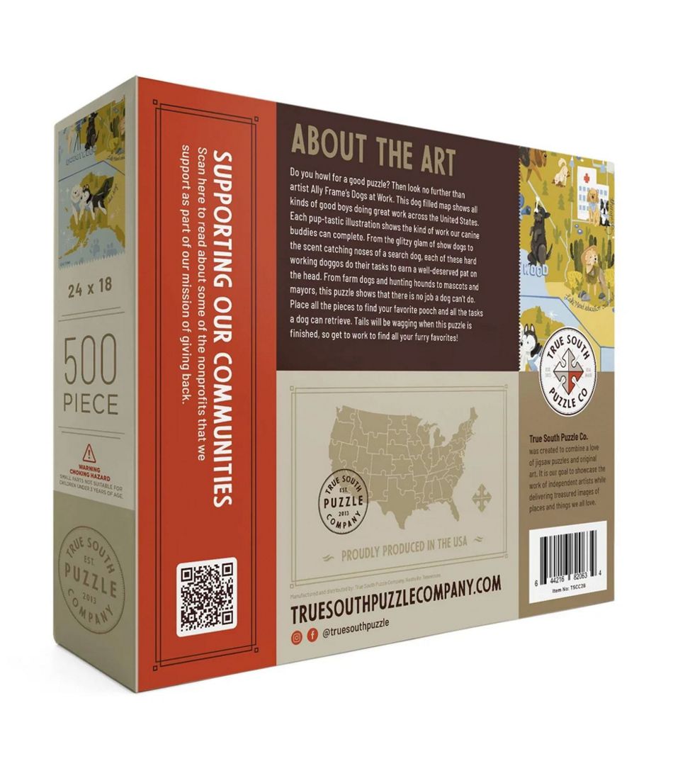 Dogs at Work Puzzle, 500 Pieces | L.L.Bean on sale