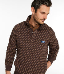Men's Bean's Quilted Sweatshirt, Mockneck, Print | L.L.Bean on sale