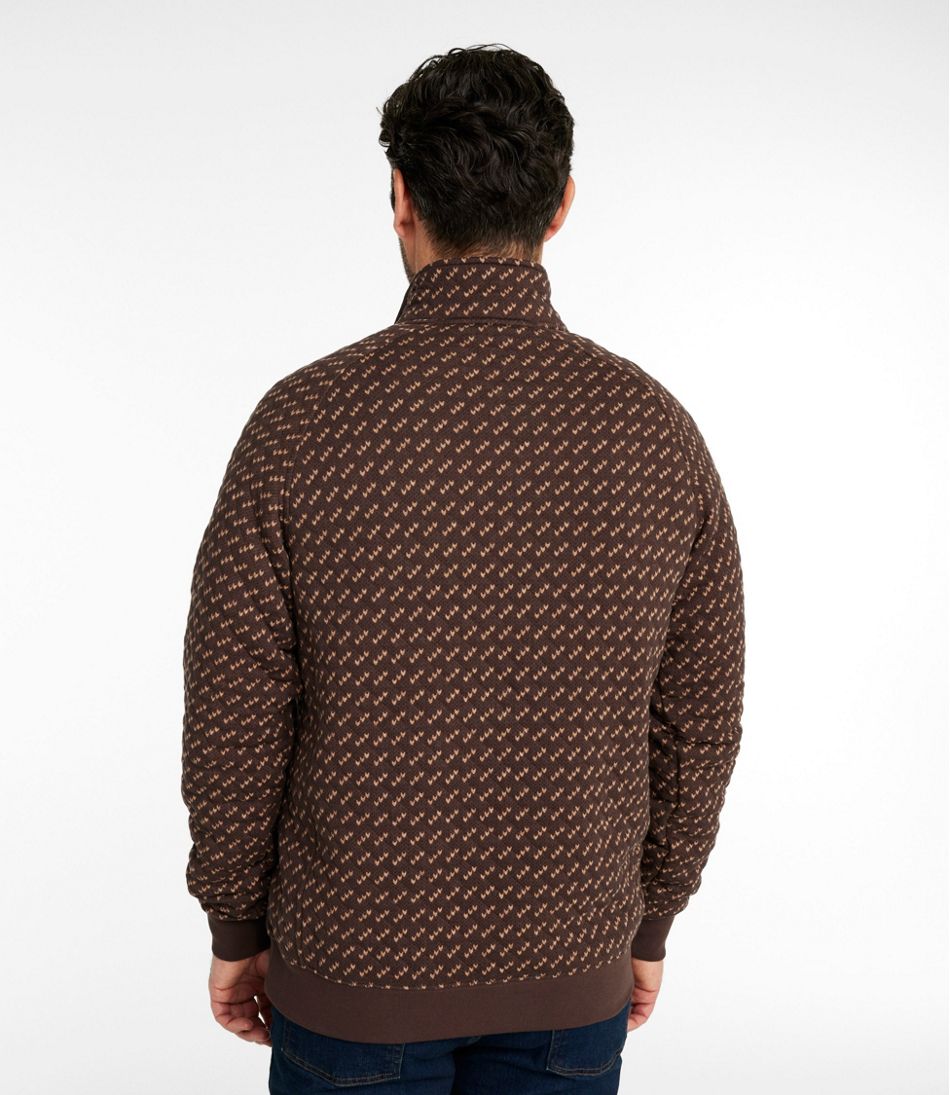 Men's Bean's Quilted Sweatshirt, Mockneck, Print | L.L.Bean on sale