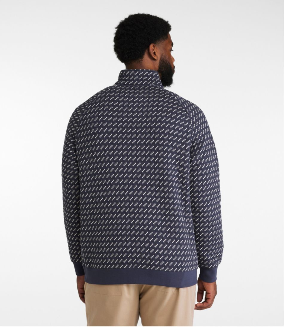 Men's Bean's Quilted Sweatshirt, Mockneck, Print | L.L.Bean on sale