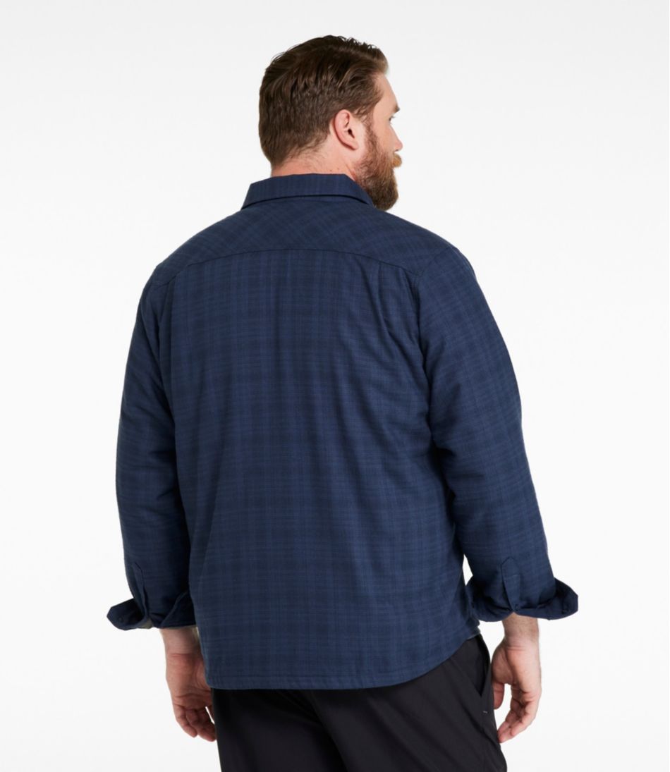 Men's Katahdin Performance Flannel Shirt-Jacket, Hi-Pile Fleece-Lined Solid | L.L.Bean near me