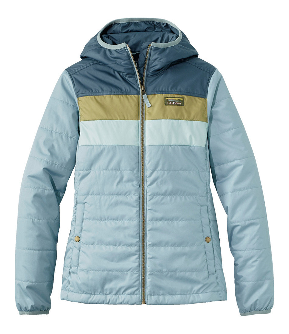 Women's Mountain Classic Puffer Hooded Jacket, Colorblock | L.L.Bean near me
