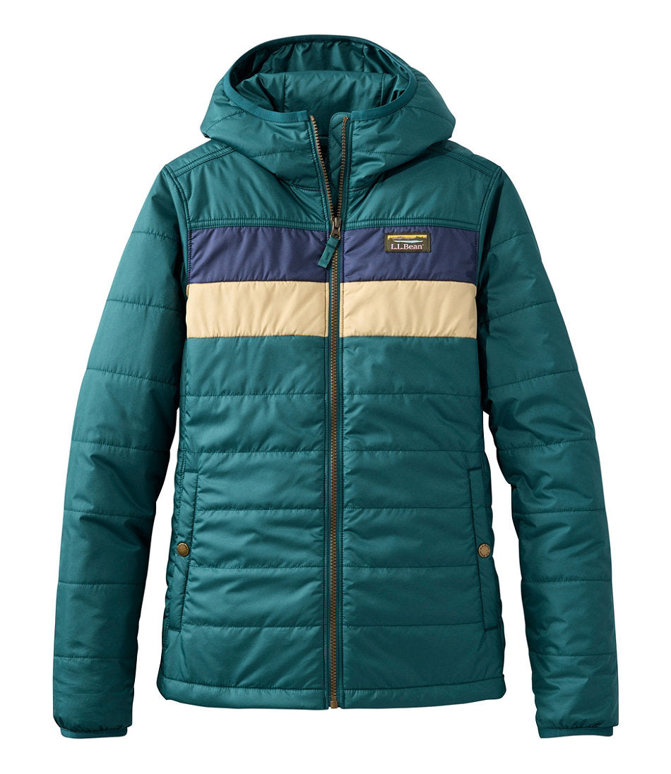 Women's Mountain Classic Puffer Hooded Jacket, Colorblock | L.L.Bean near me