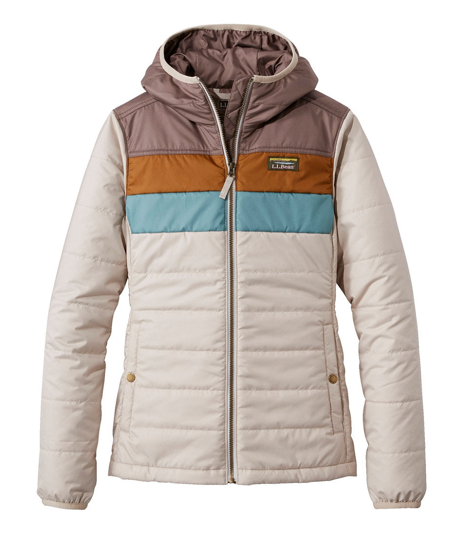 Women's Mountain Classic Puffer Hooded Jacket, Colorblock | L.L.Bean near me