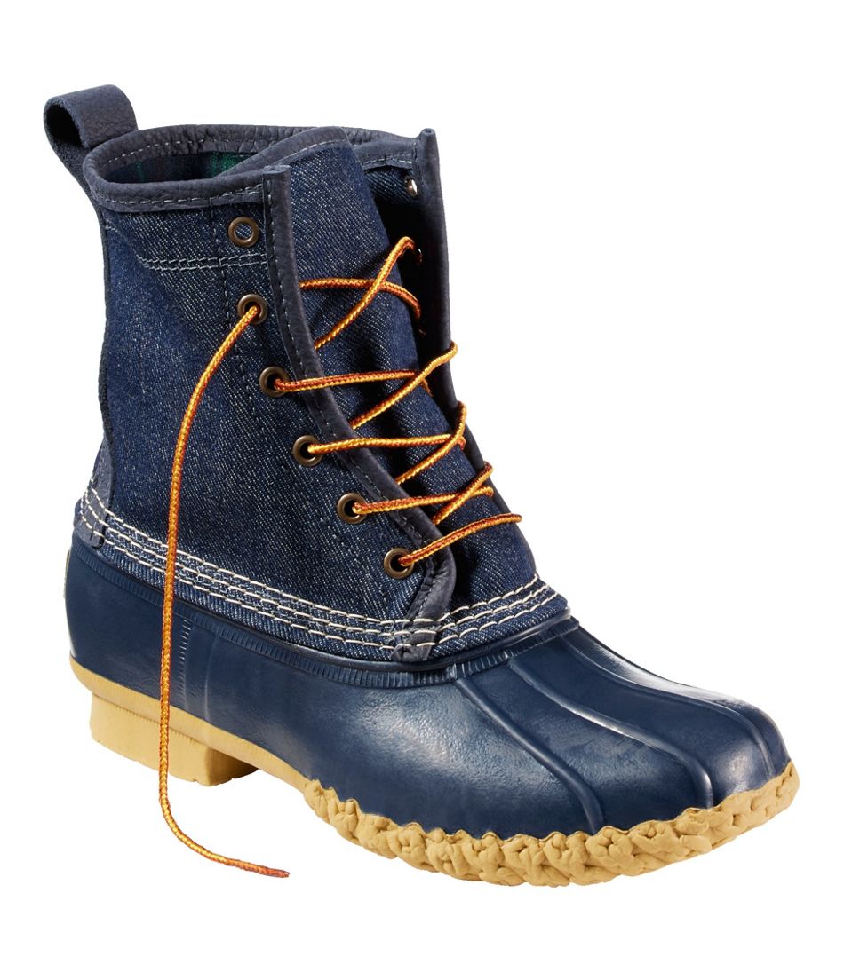 Women's Bean Boots, 8" Denim Insulated Flannel-Lined | L.L.Bean for sale