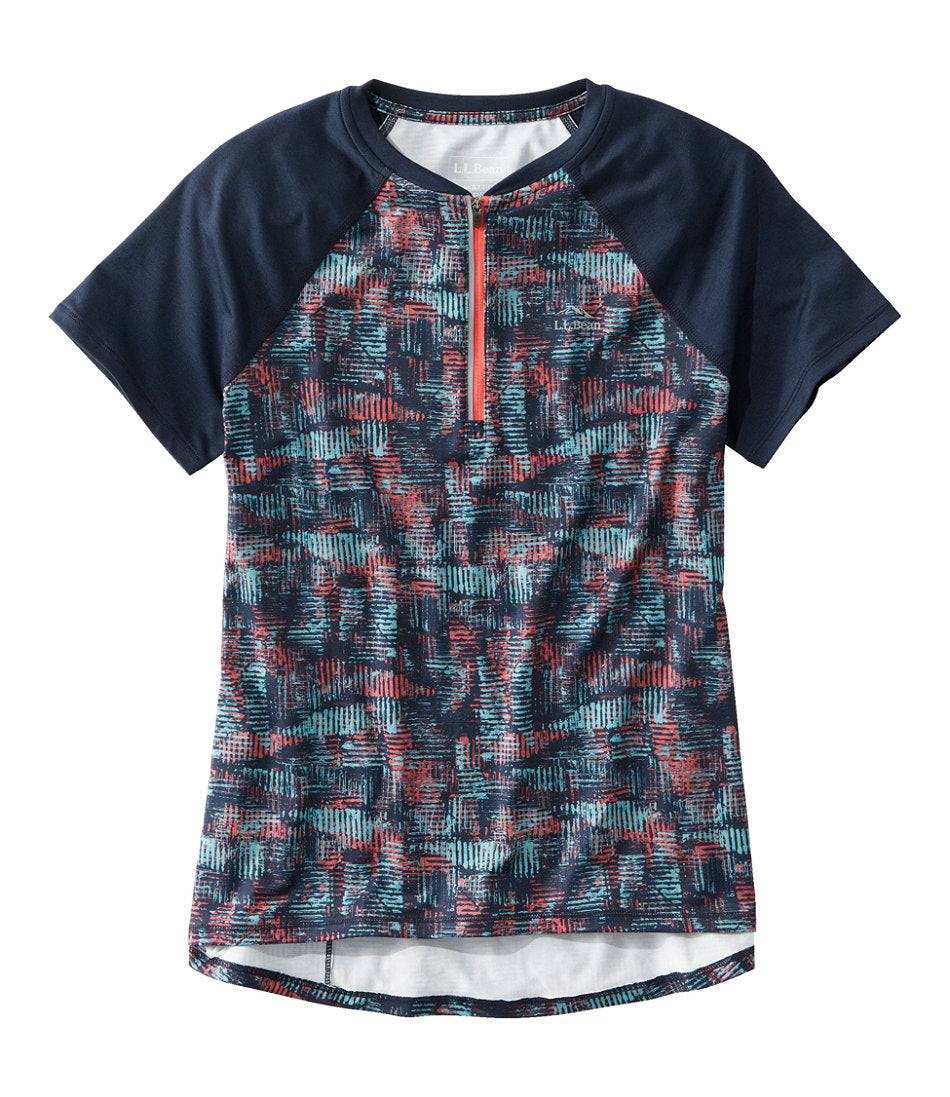 Women's Comfort Cycling Jersey Print Short-Sleeve | L.L.Bean outlet