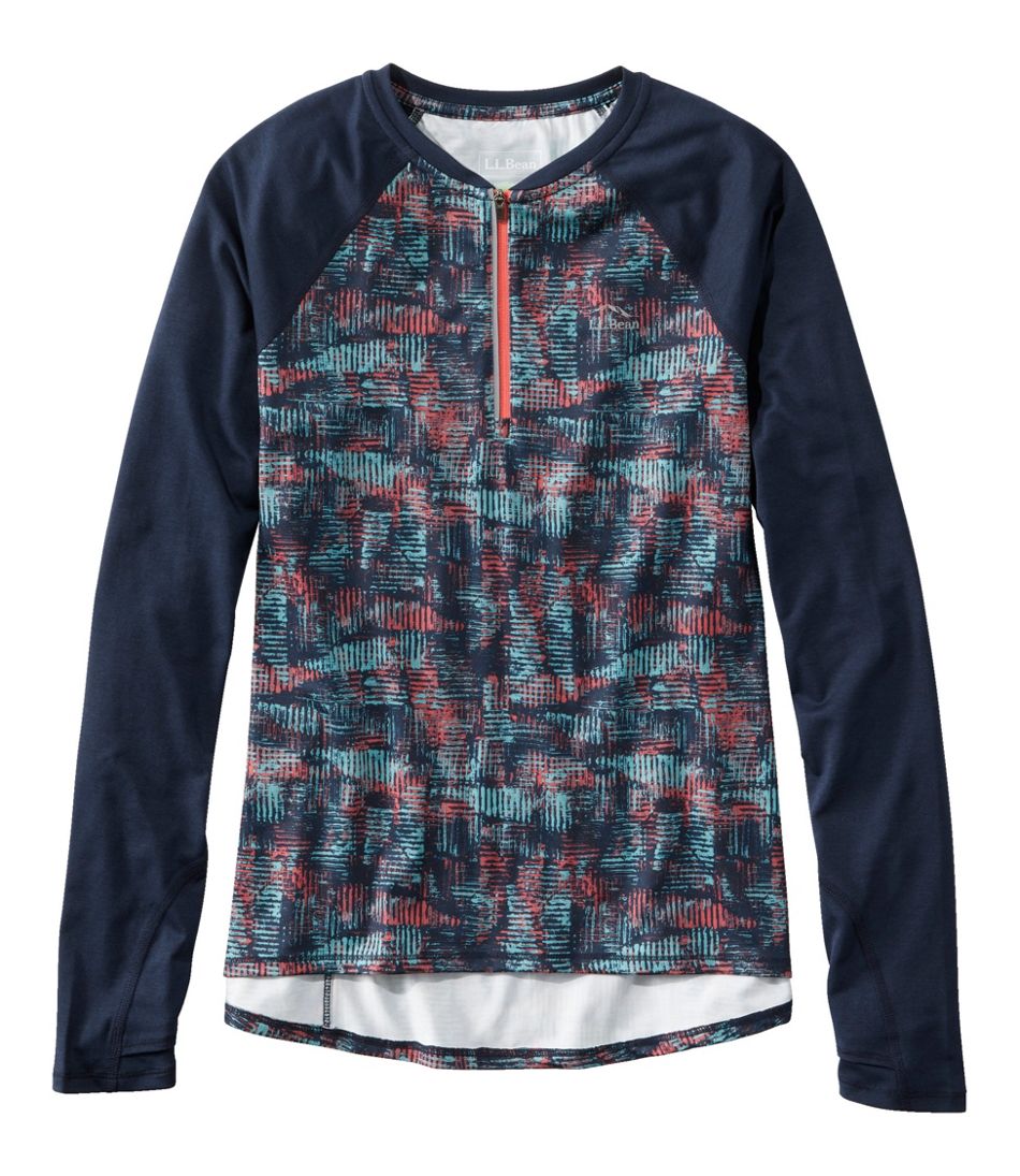 Women's Comfort Cycling Jersey, Long-Sleeve Print | L.L.Bean online