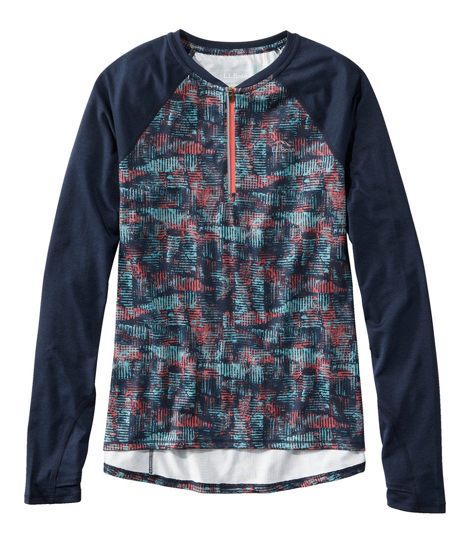 Women's Comfort Cycling Jersey, Long-Sleeve Print | L.L.Bean online