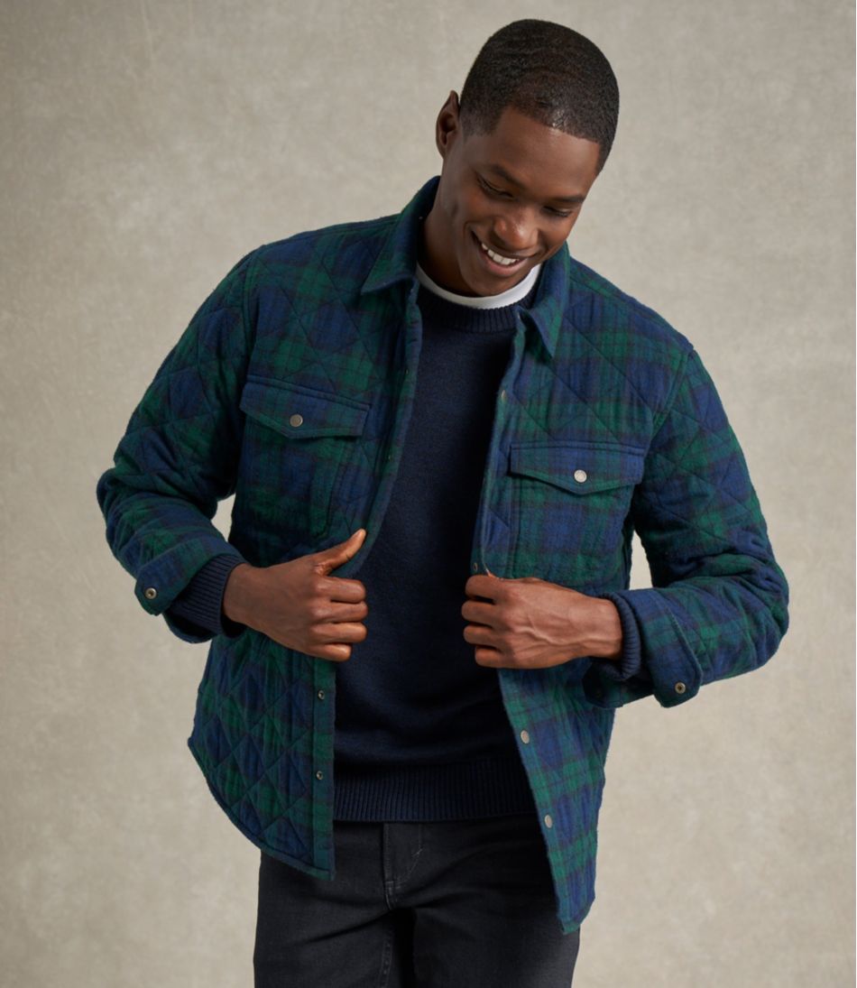 Men's Quilted Scotch Plaid Flannel Shirt Jac | L.L.Bean sale
