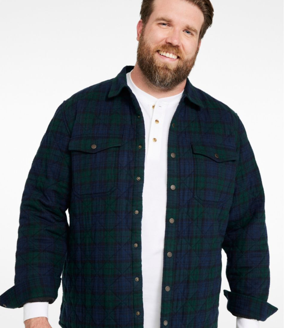Men's Quilted Scotch Plaid Flannel Shirt Jac | L.L.Bean sale