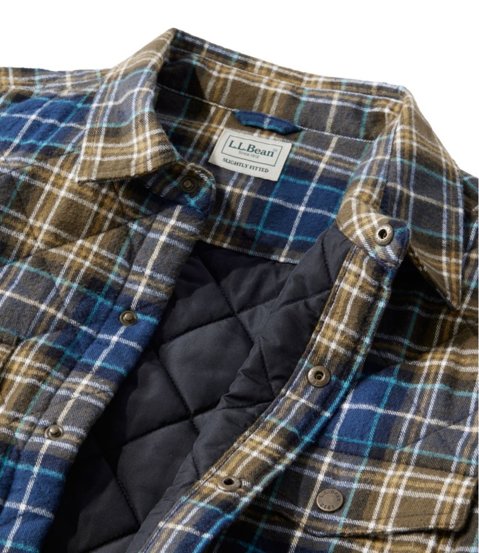Men's Quilted Scotch Plaid Flannel Shirt Jac | L.L.Bean sale