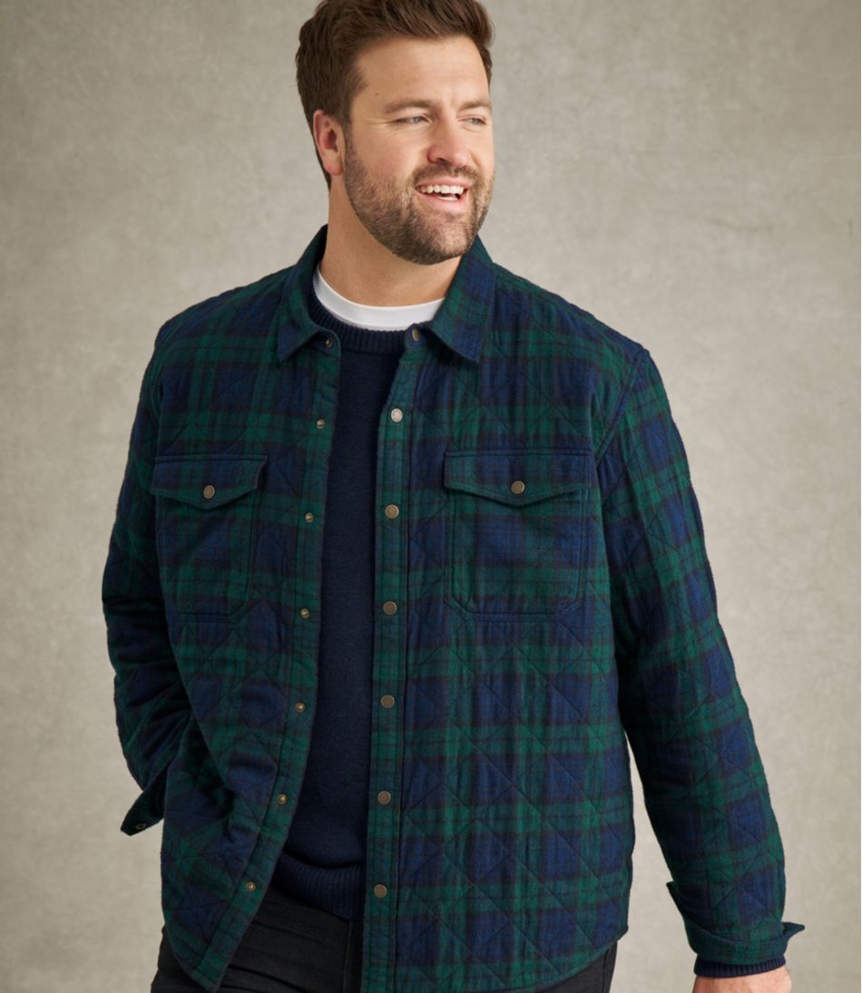 Men's Quilted Scotch Plaid Flannel Shirt Jac | L.L.Bean sale
