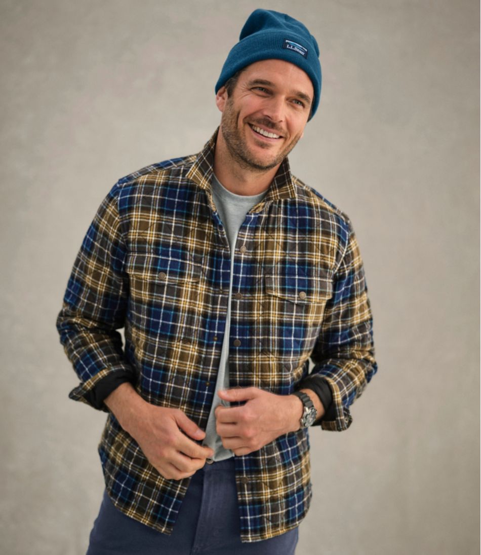 Men's Quilted Scotch Plaid Flannel Shirt Jac | L.L.Bean sale