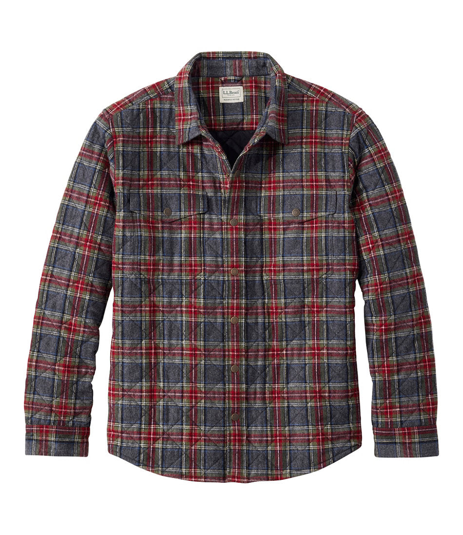 Men's Quilted Scotch Plaid Flannel Shirt Jac | L.L.Bean sale