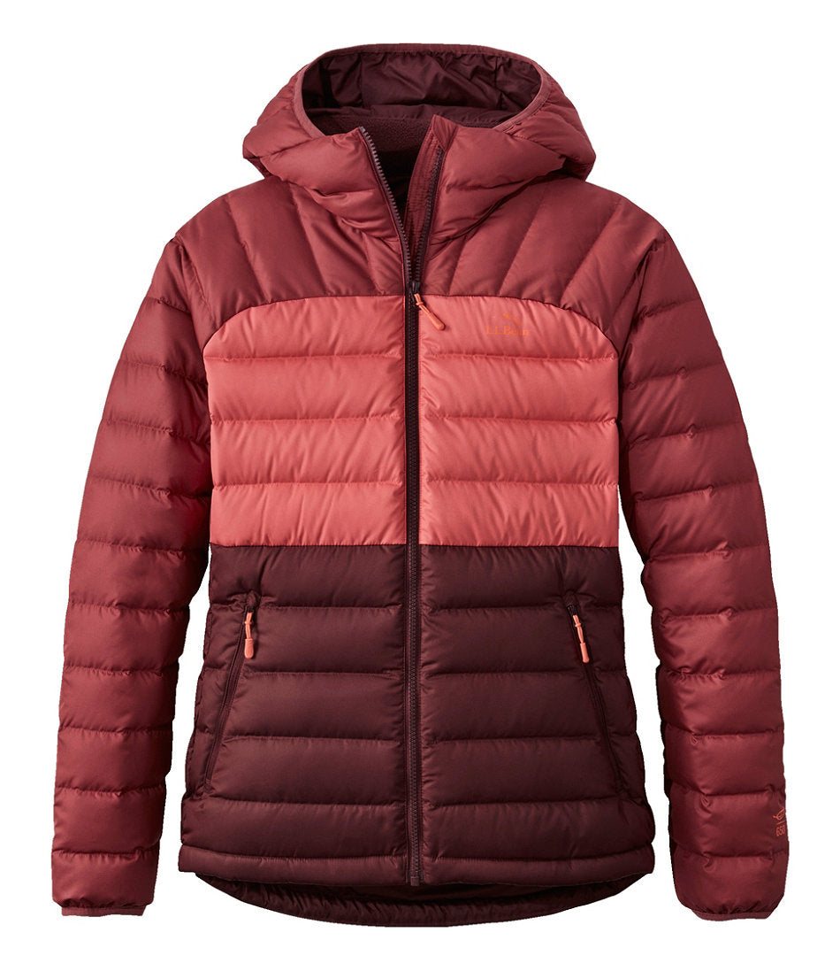Women's Bean's Down Hooded Jacket, Colorblock | L.L.Bean discount