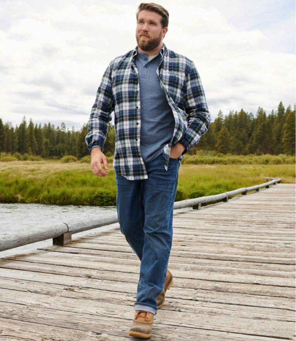 Men's BeanFlex® Jeans, Standard Athletic Fit, Straight Leg | L.L.Bean online