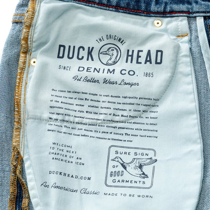 Duck Head Slim Straight Denim - Light Wash