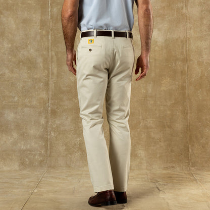 Duck Head Classic Fit Gold School Chino - Stone Gold Patch