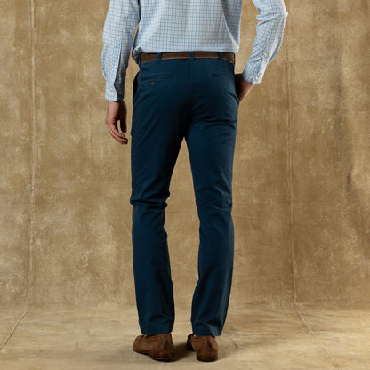 Duck Head Slim Fit Gold School Chino - Mallard Blue