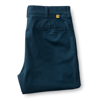 Duck Head Slim Fit Gold School Chino - Mallard Blue